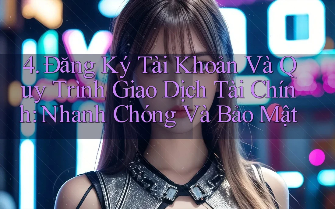 4. Đăng Ký Tài Khoản Và Quy Trình Giao Dịch Tài Chính: Nhanh Chóng Và Bảo Mật