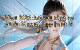 Nbet 2026 bài viết tổng hợp trên Xiaomi   app unit là gì