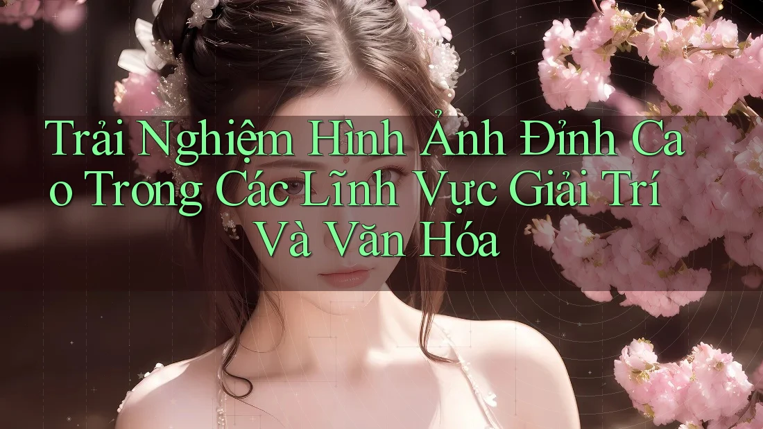 Trải Nghiệm Hình Ảnh Đỉnh Cao Trong Các Lĩnh Vực Giải Trí Và Văn Hóa